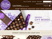 Tablet Screenshot of li-lacchocolates.com